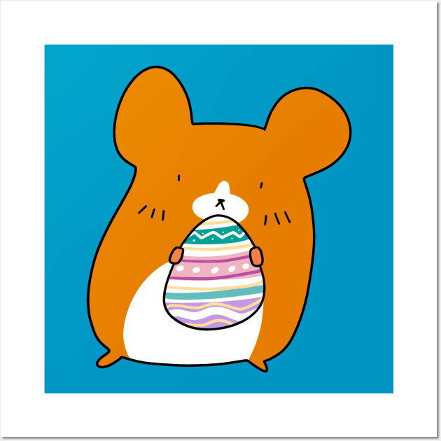 Easter Egg Hamster Wall Art by saradaboru